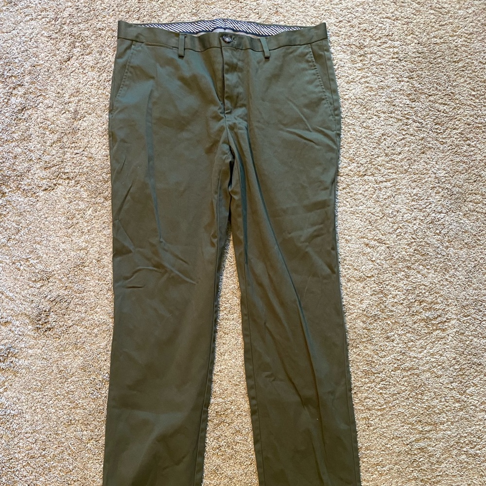 Jos.A Bank olive green Dress Pants 35w 32L